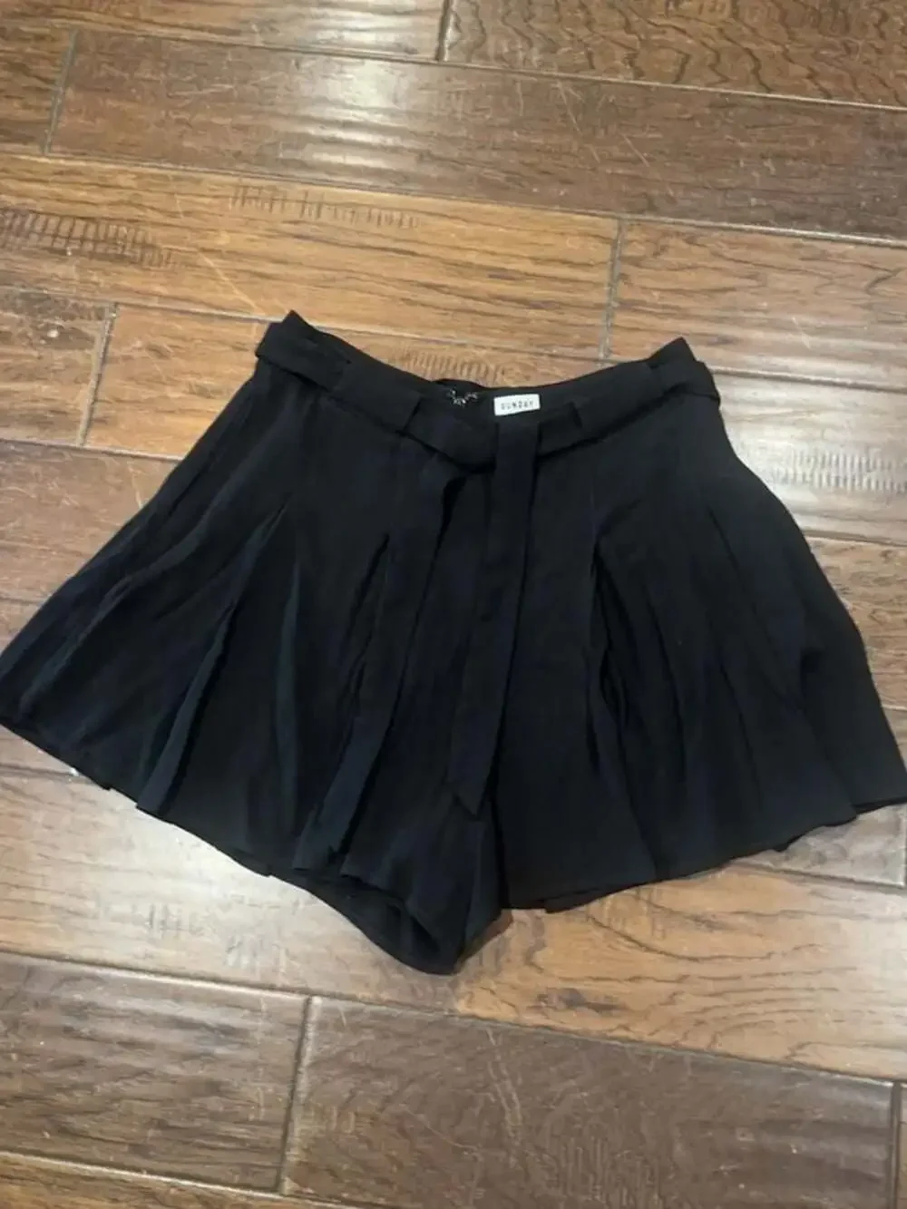 Sunday Best Black Pleated Skort Size 6